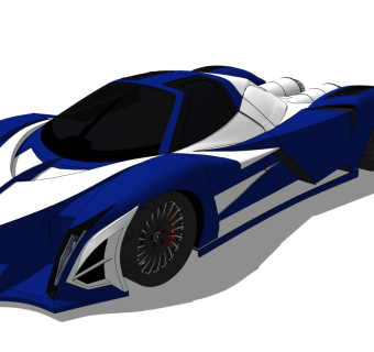 超精细汽车模型 克尔维特 Devel Sixteen